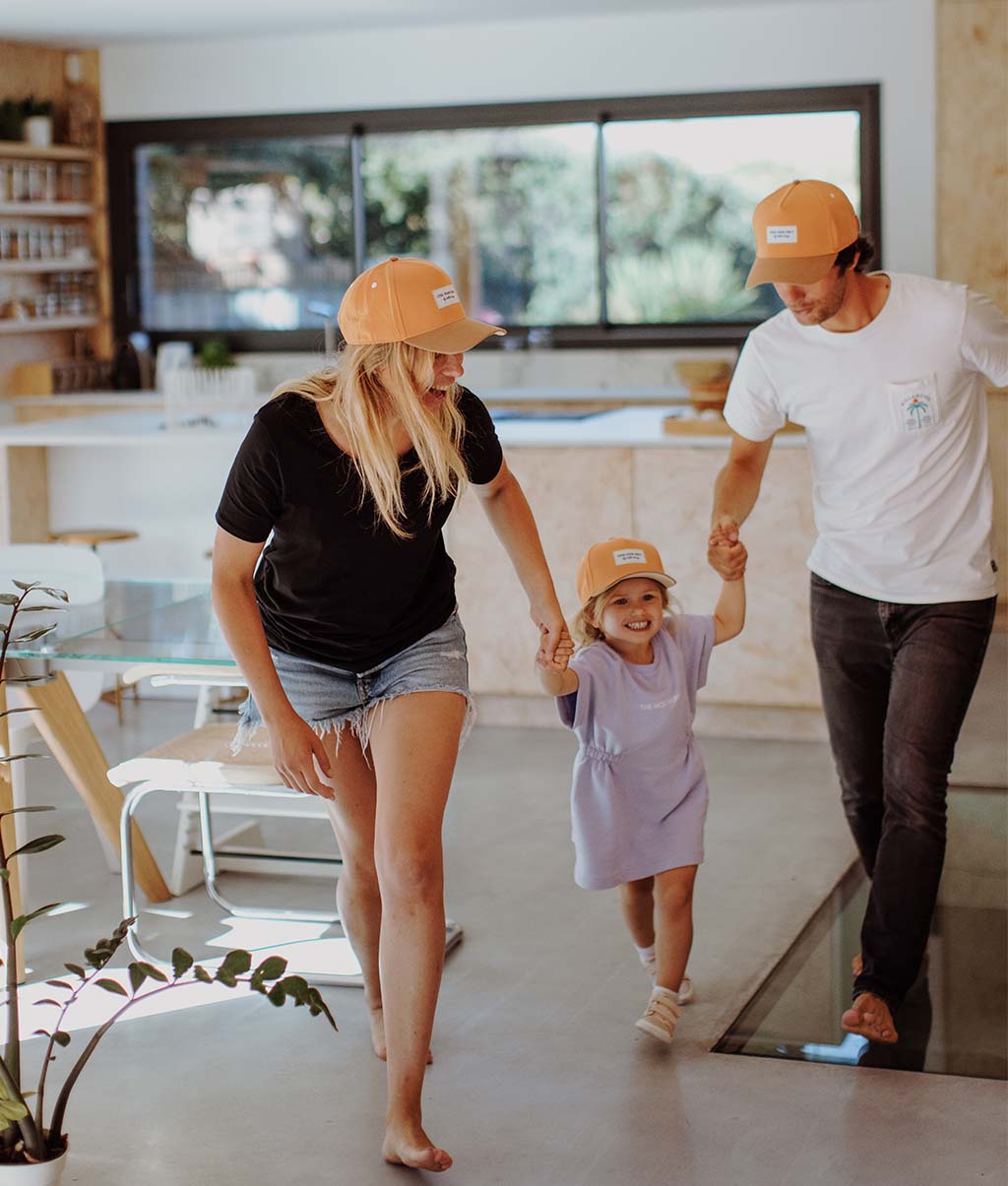 Boné pais e filhos Mini Tan, pala curva, matchy-matchy, 100% algodão orgânico, a partir dos 9 meses, Cool Kids Only!