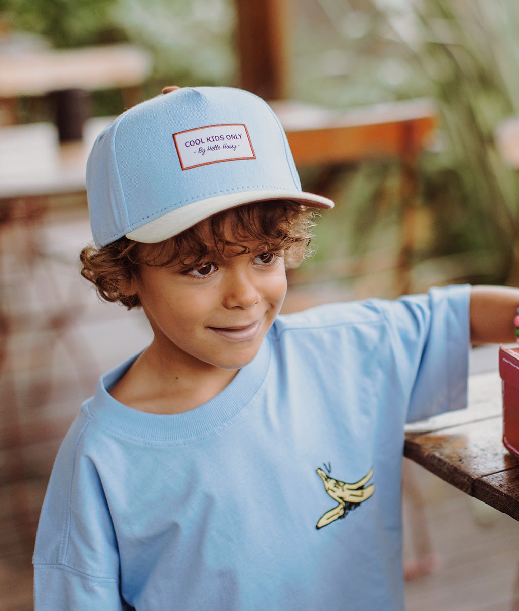 Boné para crianças Mini Water, pala curva, 100% algodão orgânico, certificado Oeko-Tex, a partir dos 9 meses, Cool Kids Only!