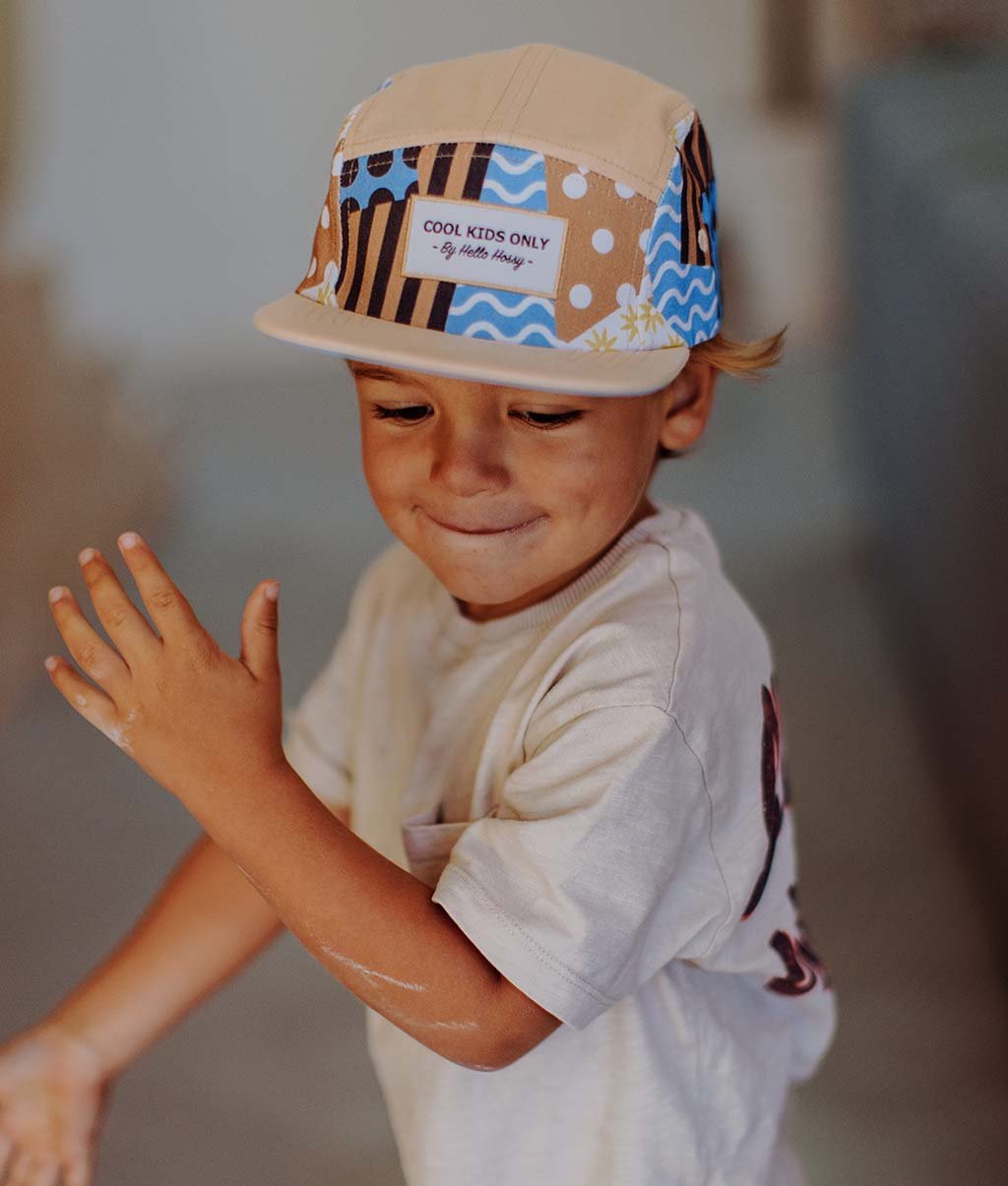 Boné pais e filhos Patchwork, pala reta, matchy-matchy, ecorresponsável, a partir dos 9 meses, Cool Kids Only !