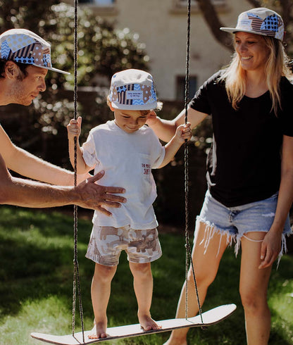 Boné pais e filhos Patchwork, pala reta, matchy-matchy, ecorresponsável, a partir dos 9 meses, Cool Kids Only !
