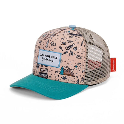 Boné infantil Road Trip, estilo Trucker, ecorresponsável, certificado Oeko-Tex, desde os 9 meses, Cool Kids Only!