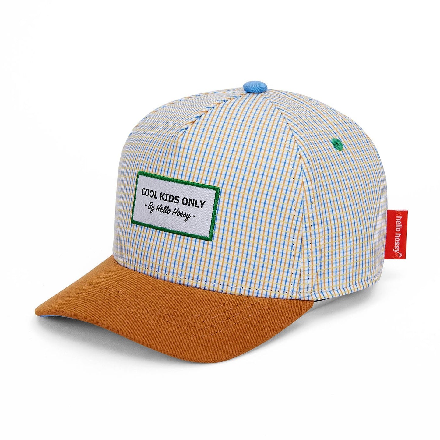 Boné infantil Vichy, pala curva, ecorresponsável, certificado Oeko-Tex, desde os 9 meses, Cool Kids Only!